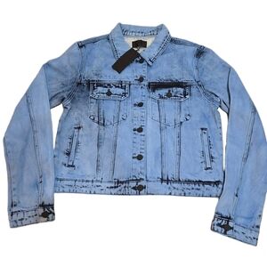 RTA Denim Jacket Women's Size Large NWT
